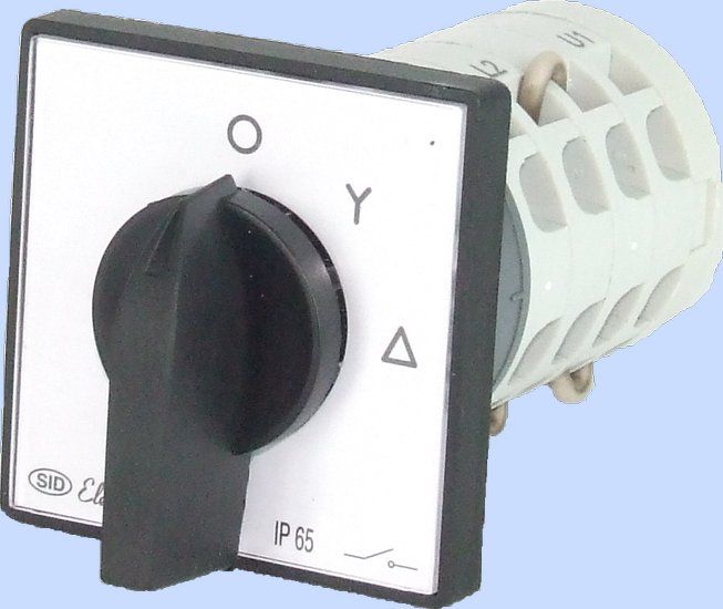 Elektromet Łącznik krzywkowy 0-gwiazda-trójkąt 5P 25A IP65 Łuk E25-22 (952521)