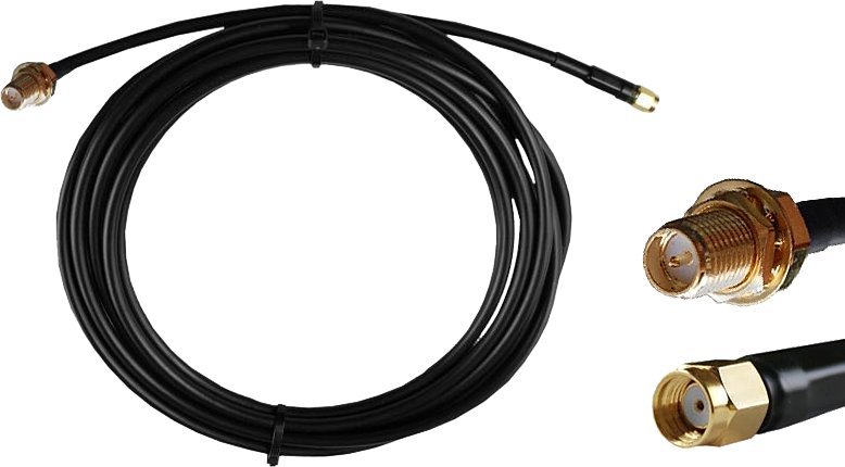 Kabel LP Kabel RP-SMA męski - RP-SMA żeński 3m