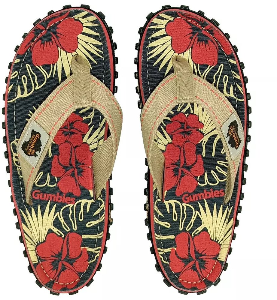 Gumbies japonki Islander DENIM HIBISCUS 41