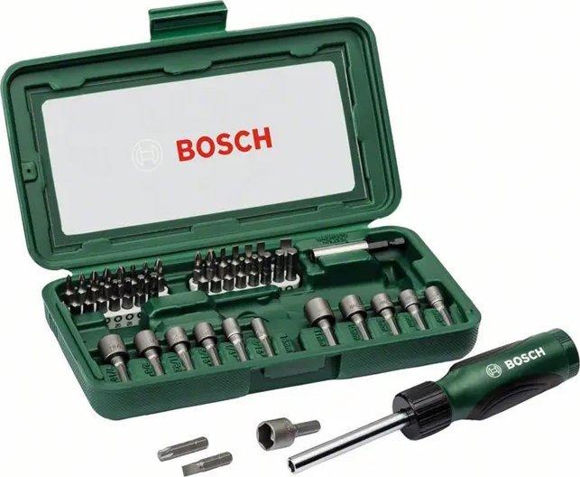 Bosch Zestaw bitów z wkrętakiem 46 części 2607019504