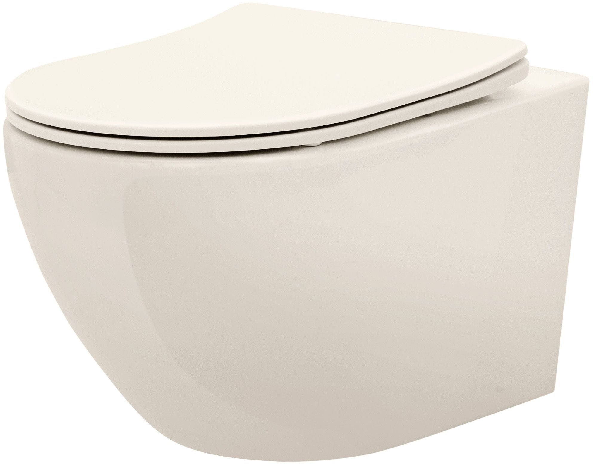 Misa WC podwieszana REA Carlo Mini Rimless Ecru