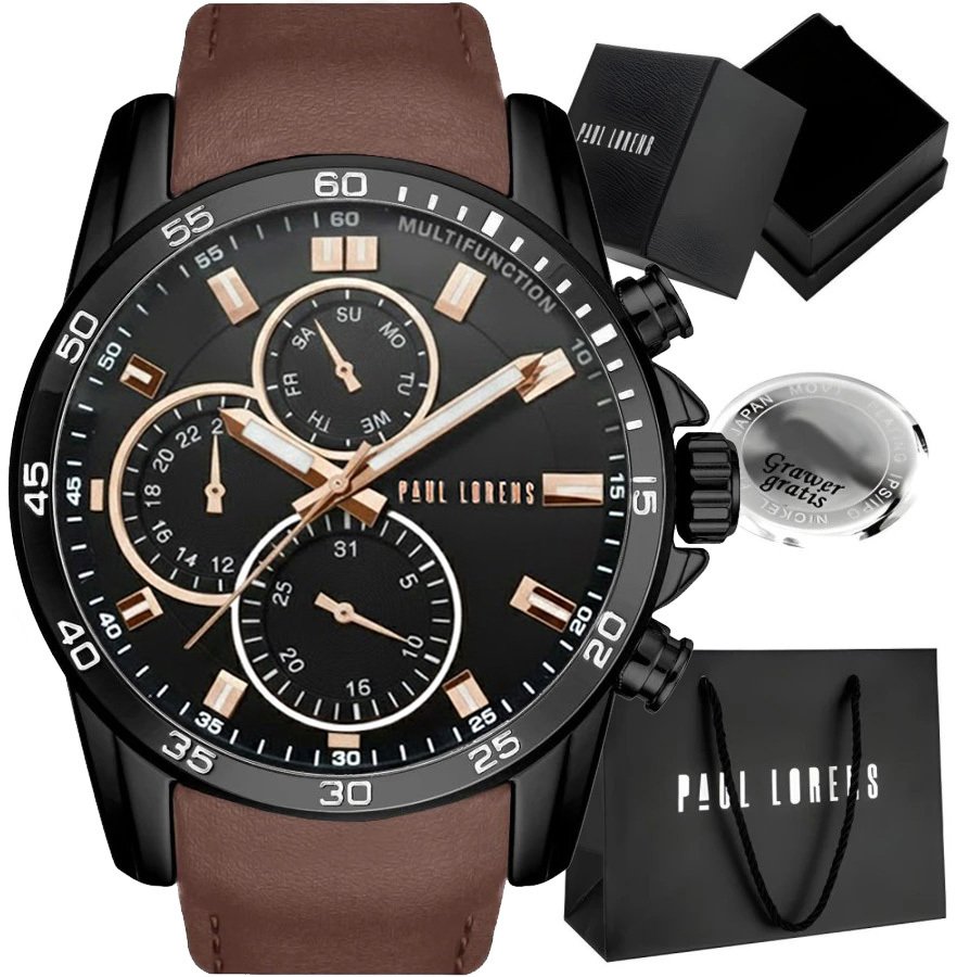 Zegarek męski Paul Lorens MATIAS-1B3 z GRAWEREM