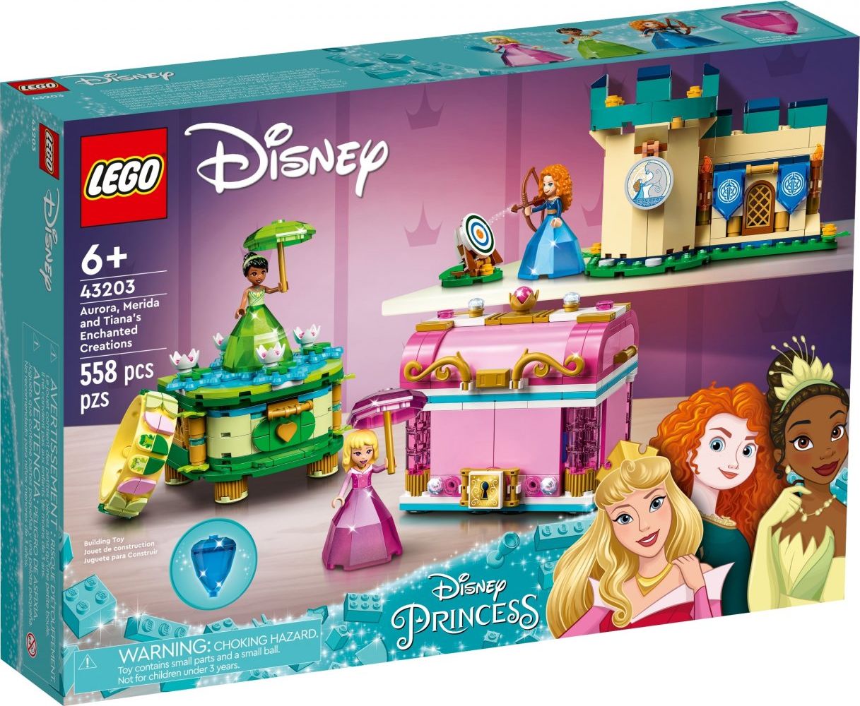 LEGO Disney Zaklęte twory Aurory, Meridy i Tiany (43203)