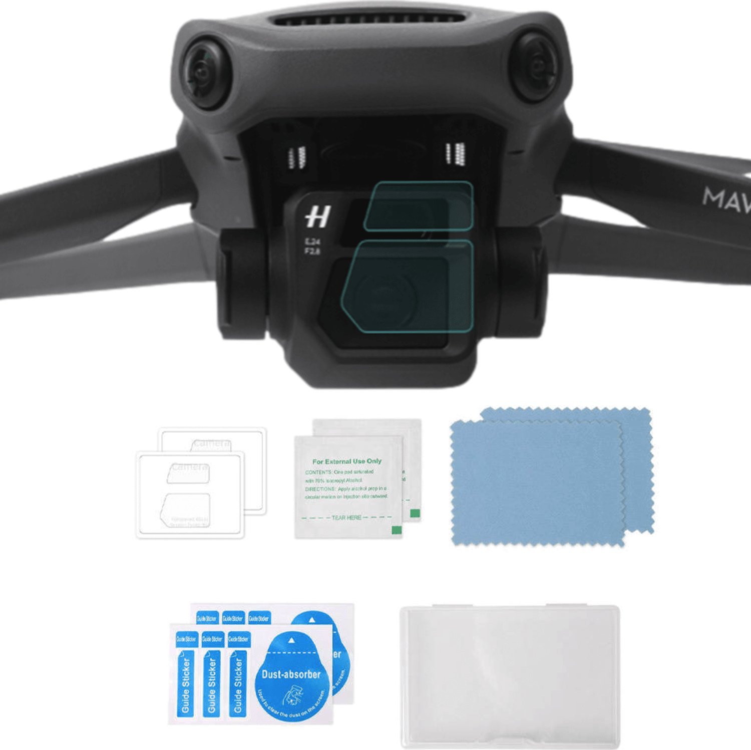 SunnyLife Szkło hartowane Sunnylife na obiektyw DJI Mavic 3 (2 szt) M3-BHM122