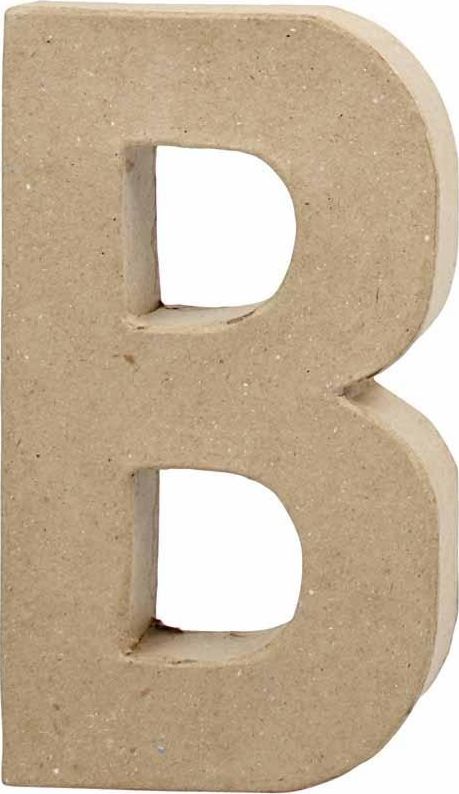 Creativ Company Litera B z papier-mache H: 20,5 cm