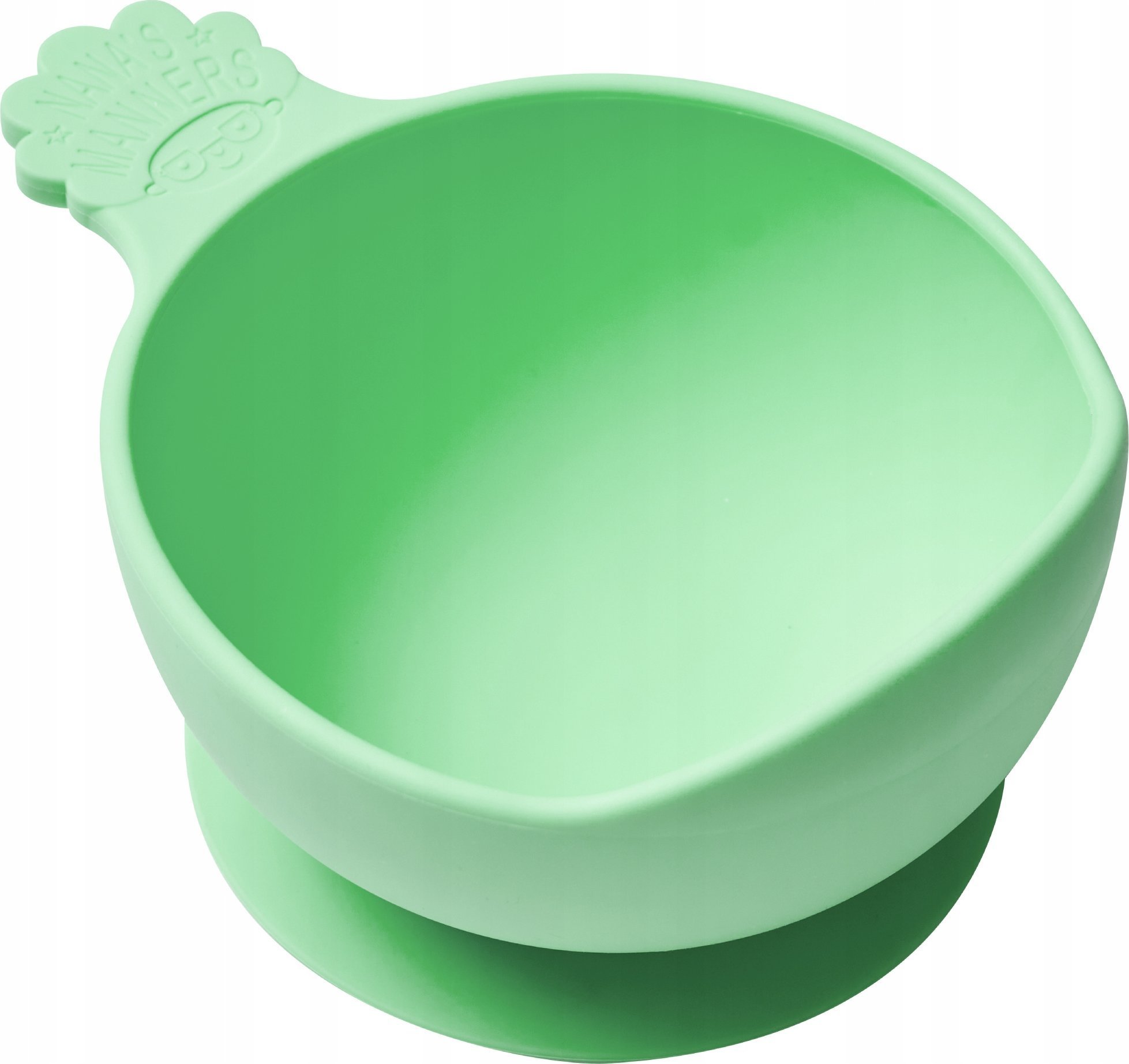 Nana`s Manners Nana's Manners, ETAP 1, Miska silikonowa z przyssawką i uchwytem, zielona