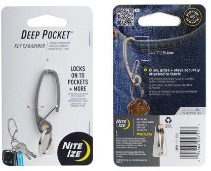 Nite Ize - Karabińczyk Deep Pocket - Stainless