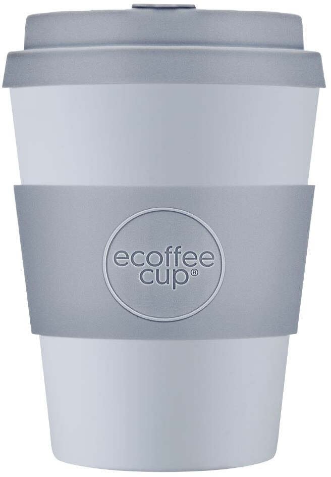 Ecoffee cup Kubek na wynos Eco*ffee Cup Solid Colours Glittertind 350ml - Srebrny