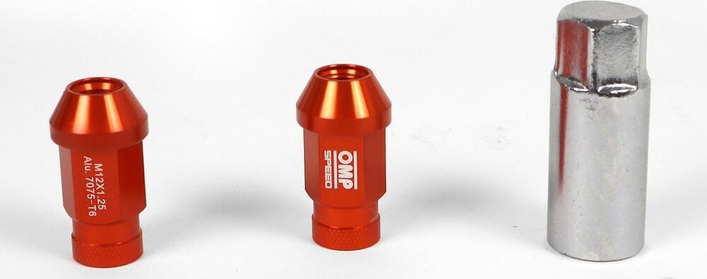 OMP Set Nakrętki OMP Pomarańczowy 40 mm 20 pcs M12 x 1,50