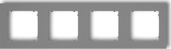 Karlik MINI Ramka poczwórna szary mat (27MR-4)