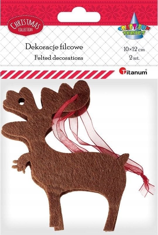 Titanum Filcowe zawieszki renifery 2szt