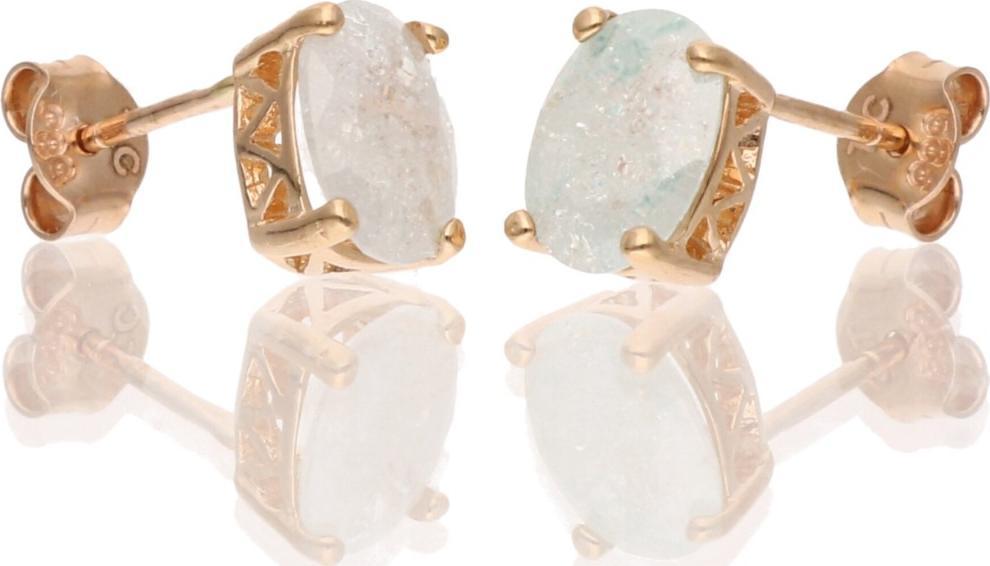 Rosanto Kolczyki z różowego złota z kamieniem 585 14k