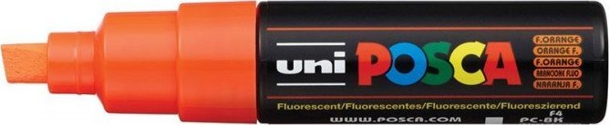 Uni MARKER PLAKATOWY UNI POSCA PC-8K FLUORESCENCYJNY POMARAŃCZOWY