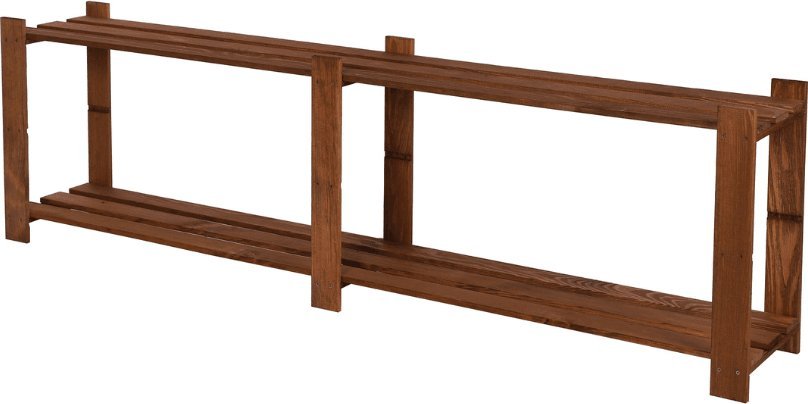 Wamar-Sosenka Regał na książki drewniany B04R 50x170x28 2 półki Brązowy