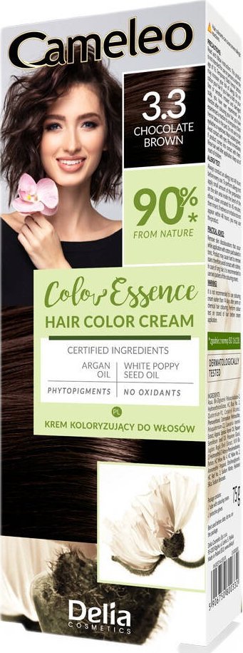 Delia Cameleo Color Essence krem koloryzujący do włosów 3.3 Chocolate Brown 75g