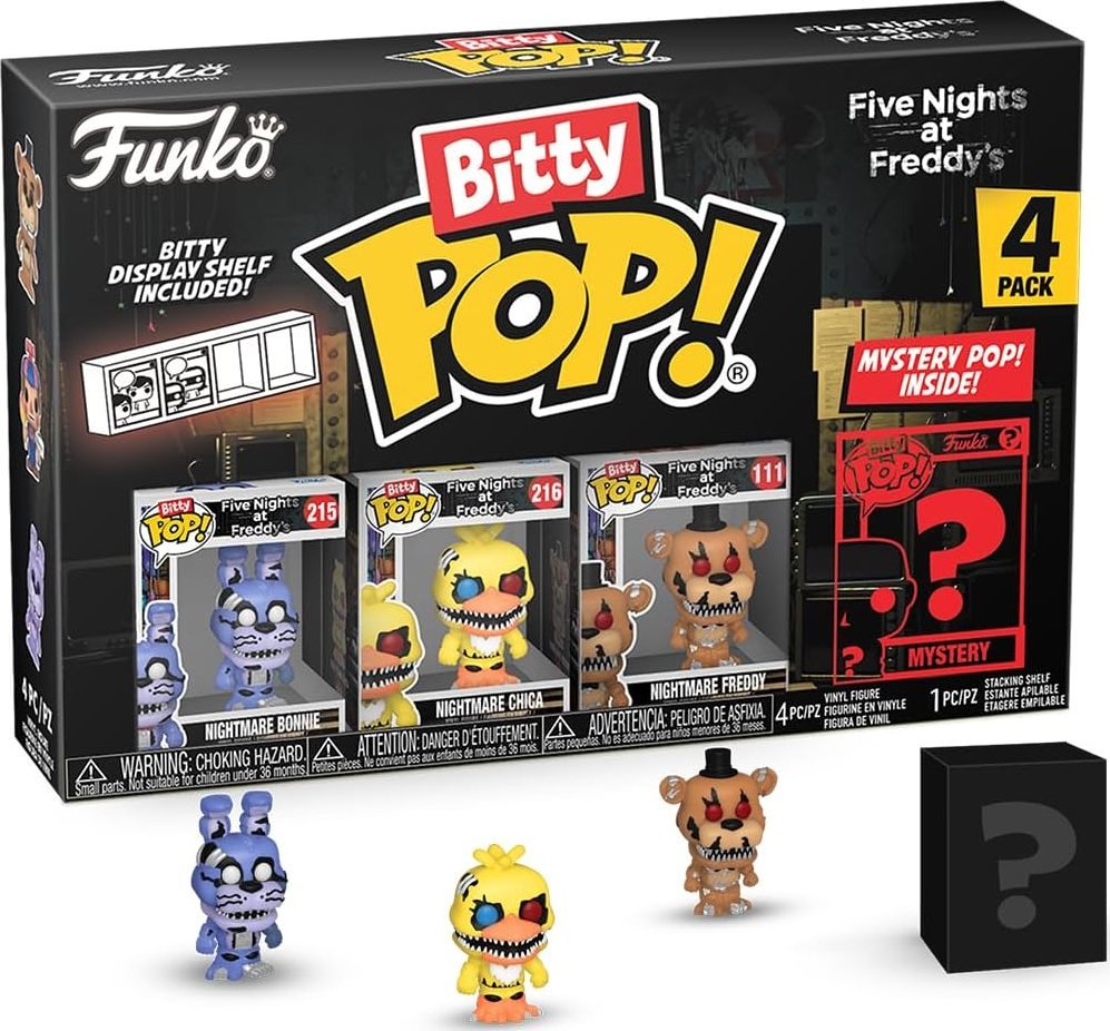 Figurka Funko Pop five nights at freddy's bitty 4 pack 2.5cm bonnie freddy chica pop!