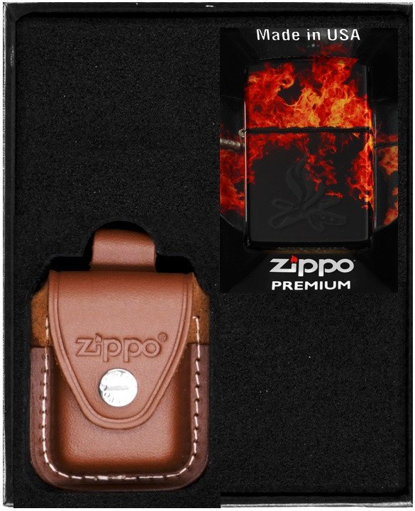 Zestaw ZIPPO Zapalniczka CAMPFIRE DESIGN 1 Prezentowy No2