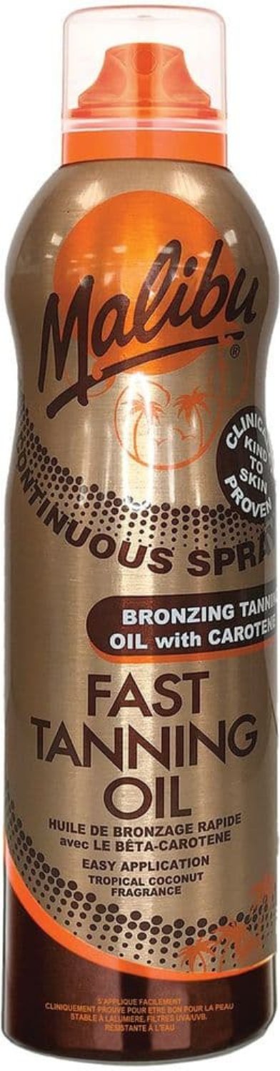 Malibu Continuous Fast Tanning Oil Spray 175ml
