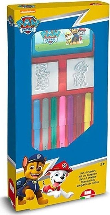 Multiprint MULTIPRINT PSI PATROL PIECZĄTKI I PISAKI (9) DO KOLOROWANIA