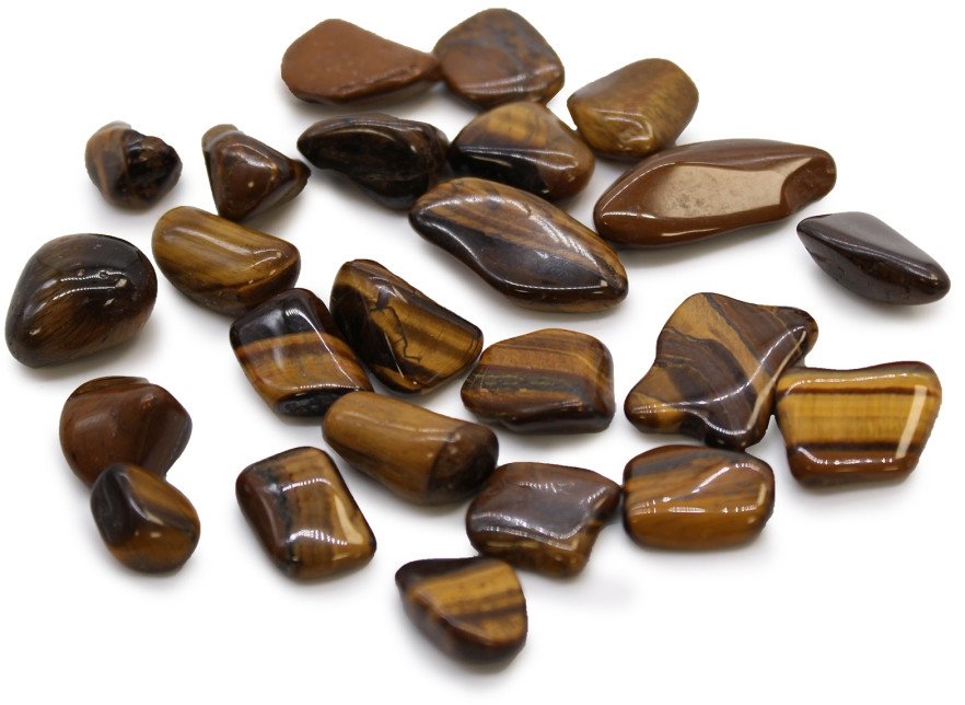 Kamień Afrykański Mały - Tygrysie Oko | 24 sztuki