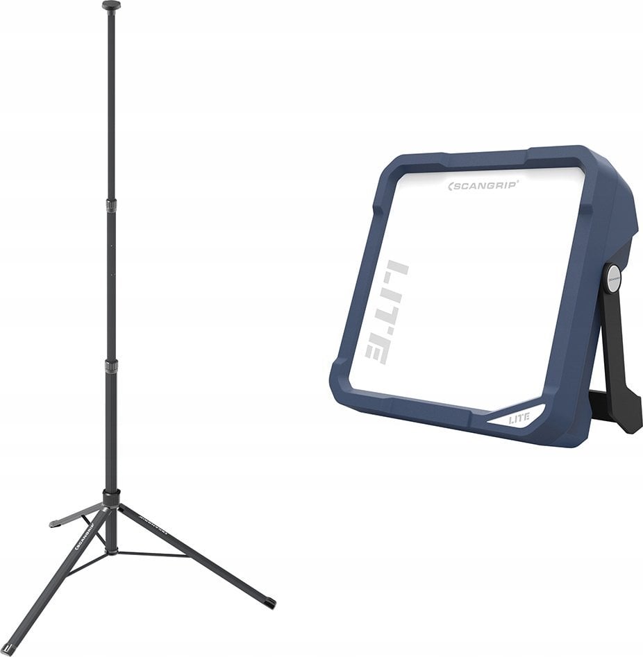 Scangrip Zestaw Scangrip: nieoślepiająca lampa LED Vega Lite Compact 4000 lm 03.5673+ Statyw 2 m 03.5685