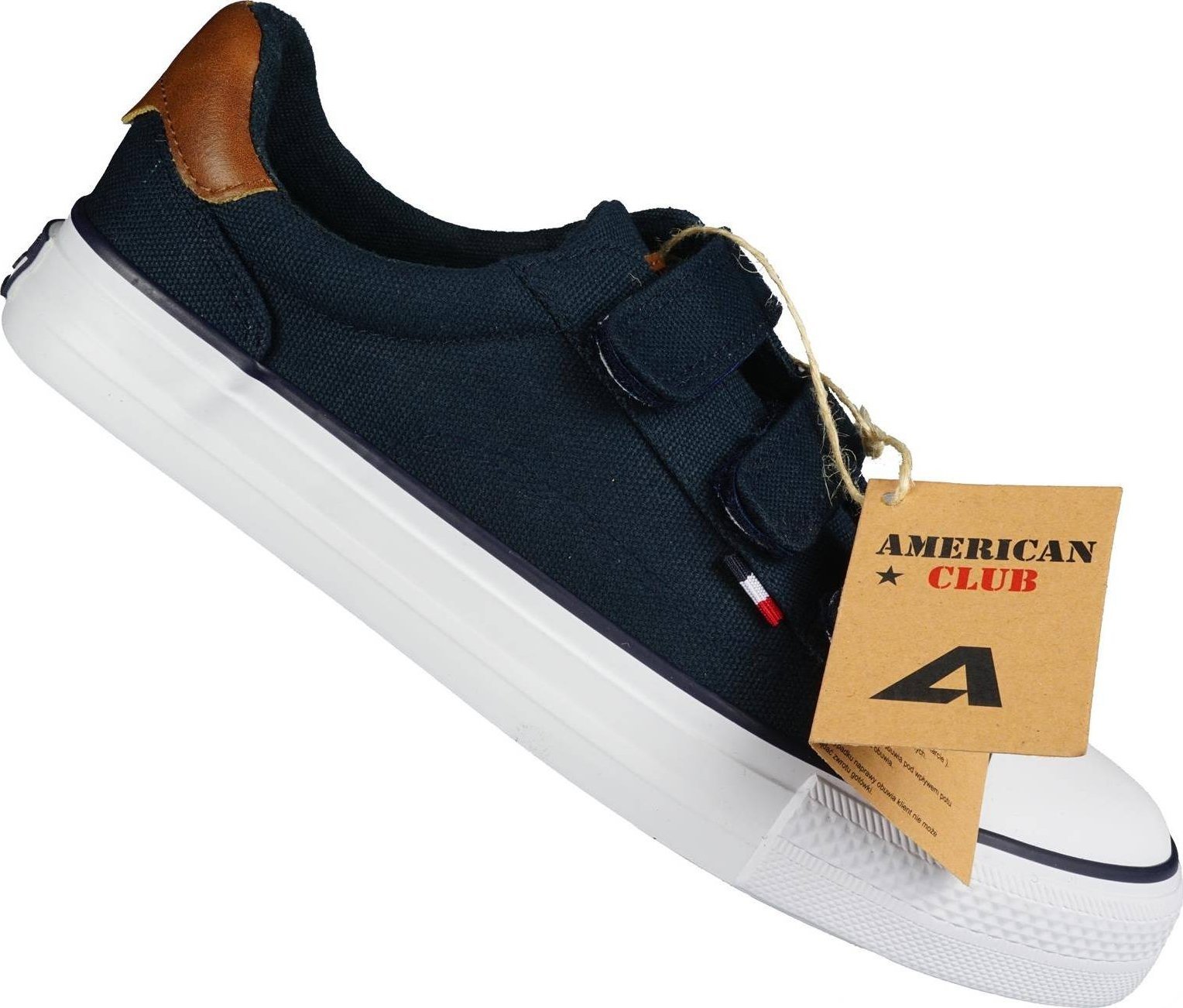 American Club Tenisówki młodzieżowe American Club czarne DLH-80NA 41