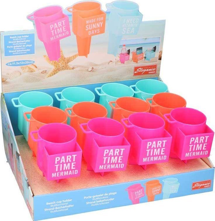 Cuisine Elegance Cuisine Elegance - plażowy uchwyt stojak na napoje HIT ! (pomarańczowy)