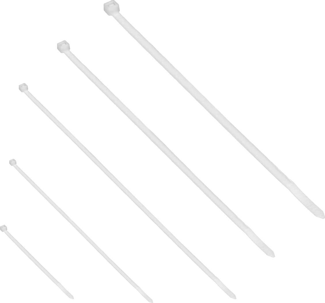 Orno Zestaw opasek kablowych, 100 szt., kolor naturalny