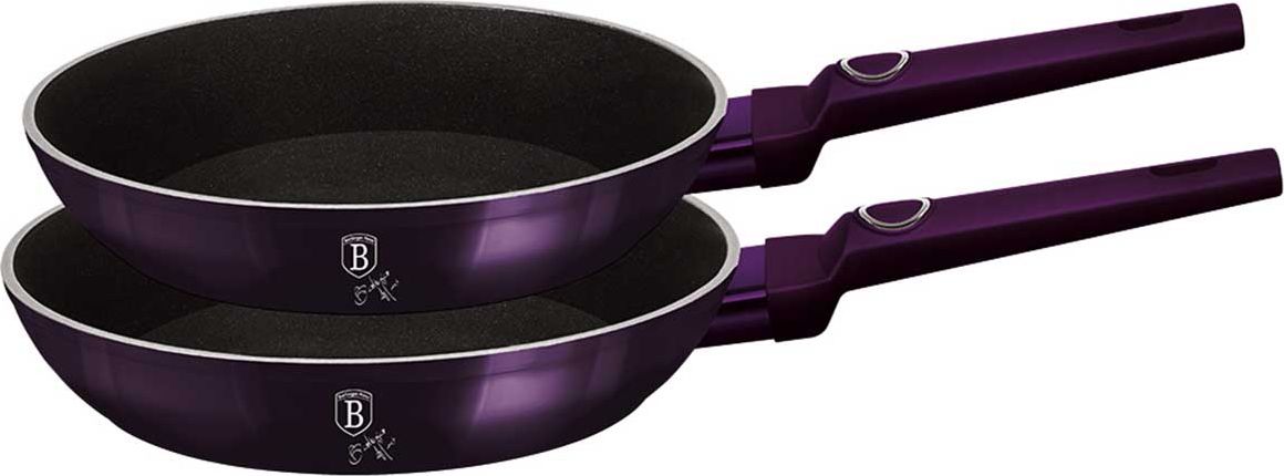 Patelnia Berlinger Haus zestaw Purple eclipse collection Tytanowa 2szt.