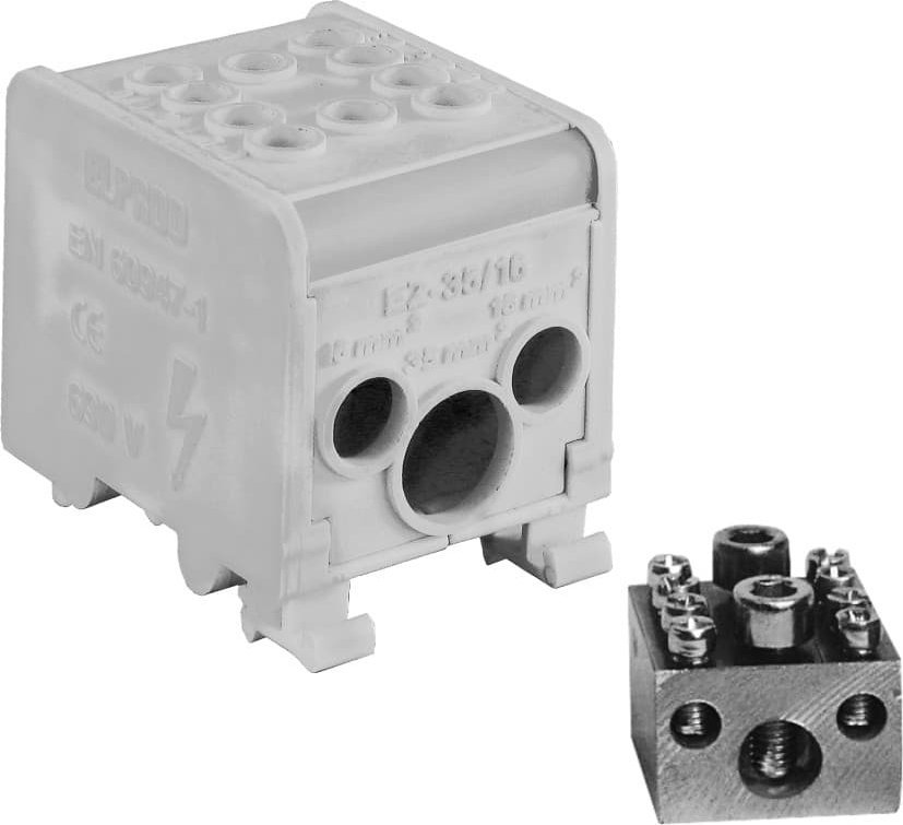 Simet Odgałęźnik inst. 1-seg. LZ1*35/16/16 szary 84168002