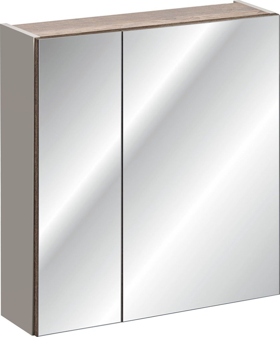 Comad Szafka wisząca z lustrem, Santa Fe, 60x17x65 cm, beżowy, mat