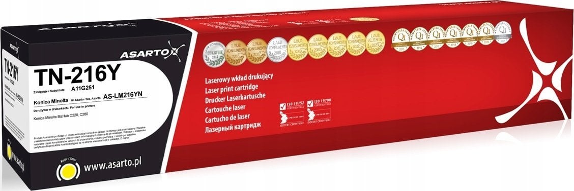 Toner Asarto Yellow Zamiennik TN-216 (AS-LM216YN)