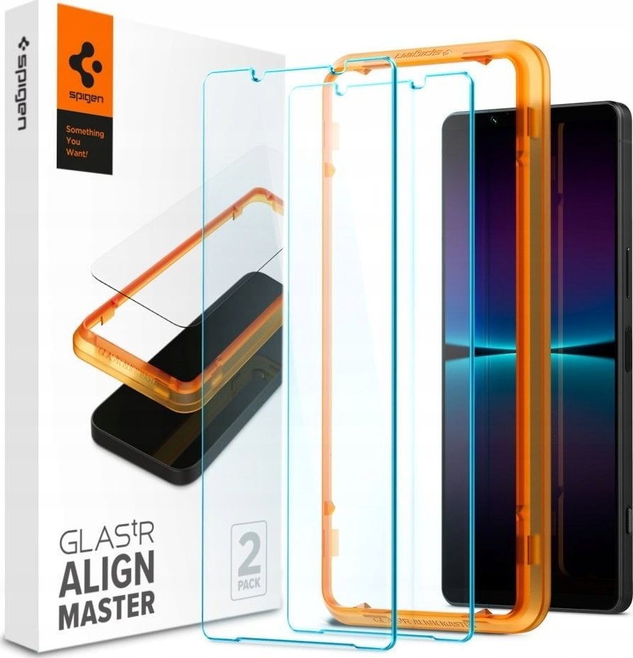 Spigen SZKŁO HARTOWANE SPIGEN ALM GLAS.TR 2-PACK SONY XPERIA 1 VI CLEAR