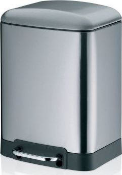 Kosz na śmieci Kela na pedał srebrny (KE-22998)