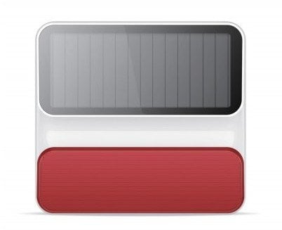 Bezprzewodowa syrena alarmu, zewnętrzna, z panelem solarnym