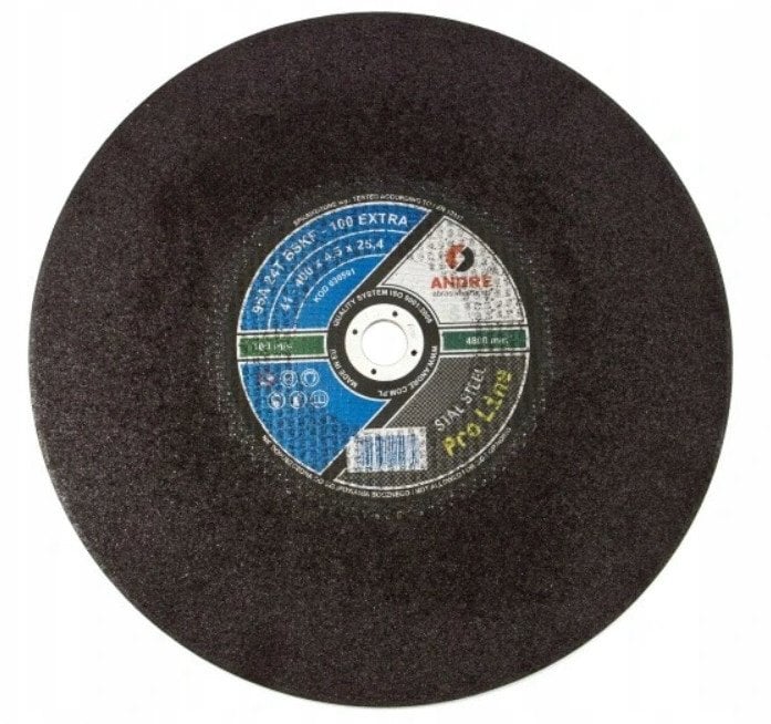 ANDRE METAL DISC 400 x 4.0mm x 25.4mm RAIL 100 PRO LINE 95A24RBF FOR RAILWAY RAILS