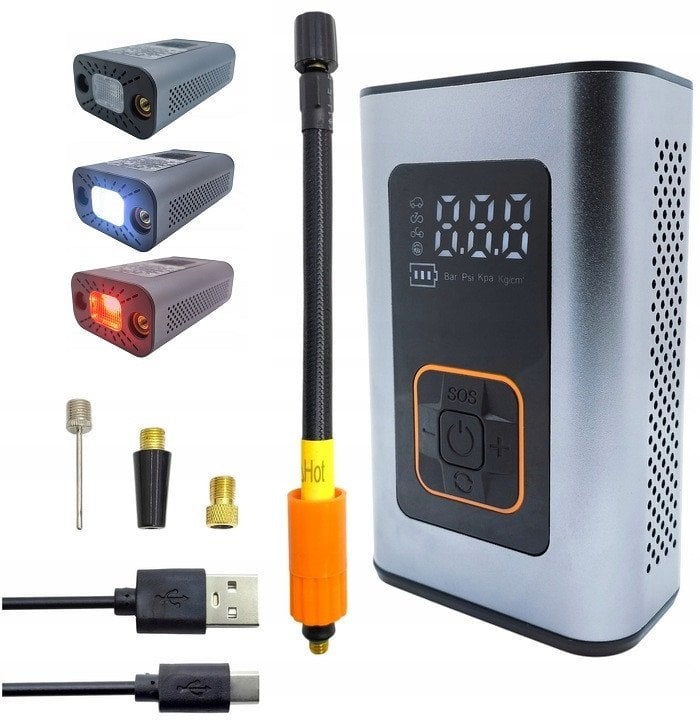 PLATINET KOMPRESOR SAMOCHODOWY AIR COMPRESSOR PUMP 10BAR 4000MAH [46234]