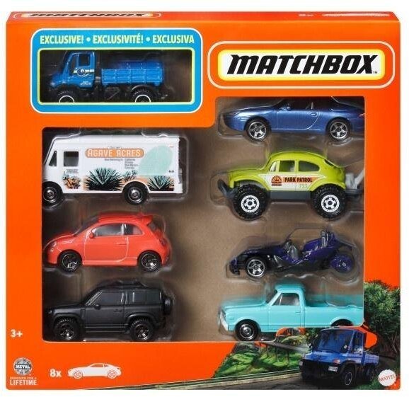 Matchbox Pojazdy 8-pak mix (6szt)