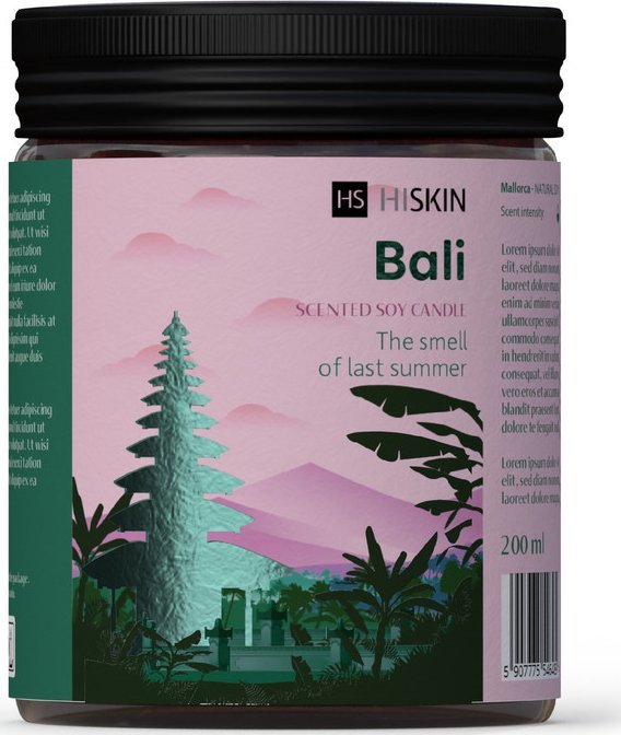 Hiskin Home Bali Świeca sojowa 200ml