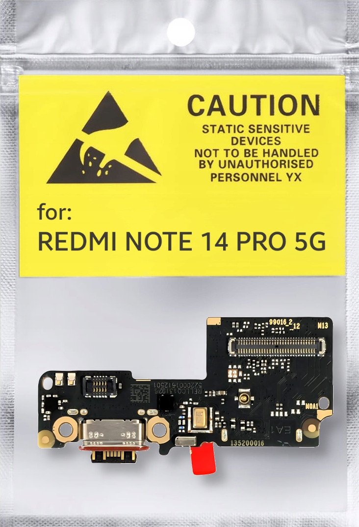ORYGINAŁ PŁYTKA GNIAZDO ŁADOWANIA USB DO XIAOMI REDMI NOTE 14 PRO 5G (5904858345632)