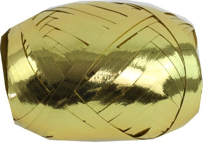 Fastima Tasiemka wstążka metalizowana Złota 10m 25szt W24