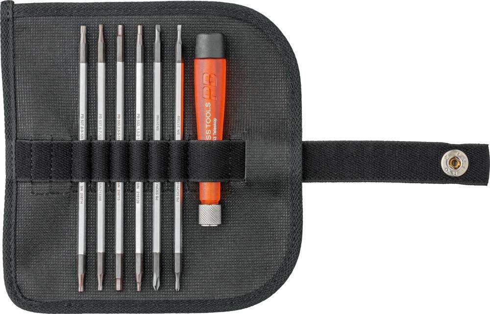 Dla elektroników Zest.trzpieni wym. 7-częśc. w zwijanym etui PB Swiss Tools
