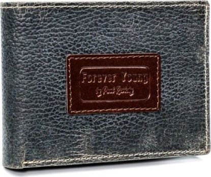 Forever Young Piękny kolorowy portfel męski skórzany Forever Young