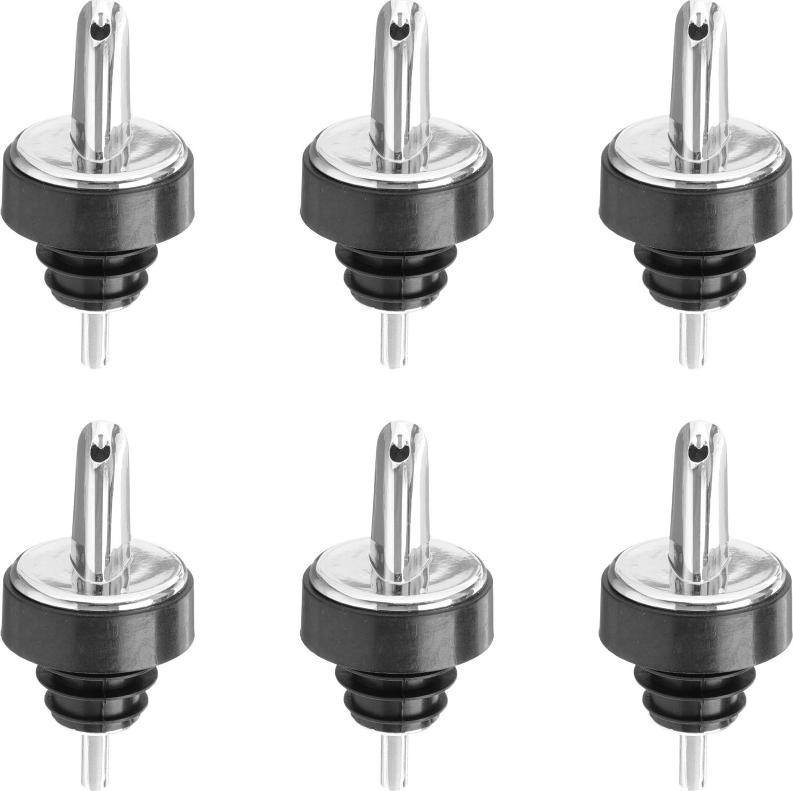 Hendi Dozownik nalewak do alkoholu chromowany ZESTAW 6szt. Dozownik nalewak do alkoholu chromowany ZESTAW 6szt.