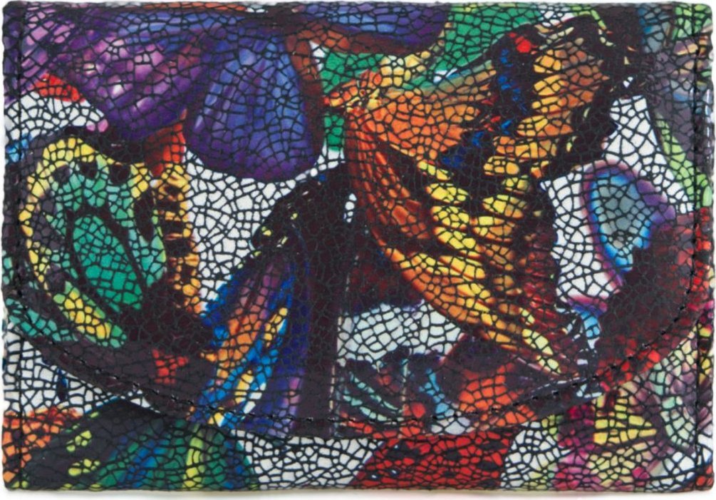 Stefania Skórzany portfel damski elvira - stefania, motyle