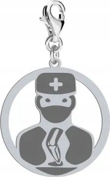 Radziszewska Jewellery Charms Ortopeda Lekarz srebro GRAWER GRATIS
