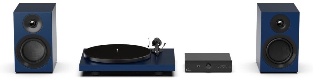Wieża Pro-Ject Audio Systems Colorful Audio System E - System Hi-Fi typu All-in-one z gramofonem - Satin Blue