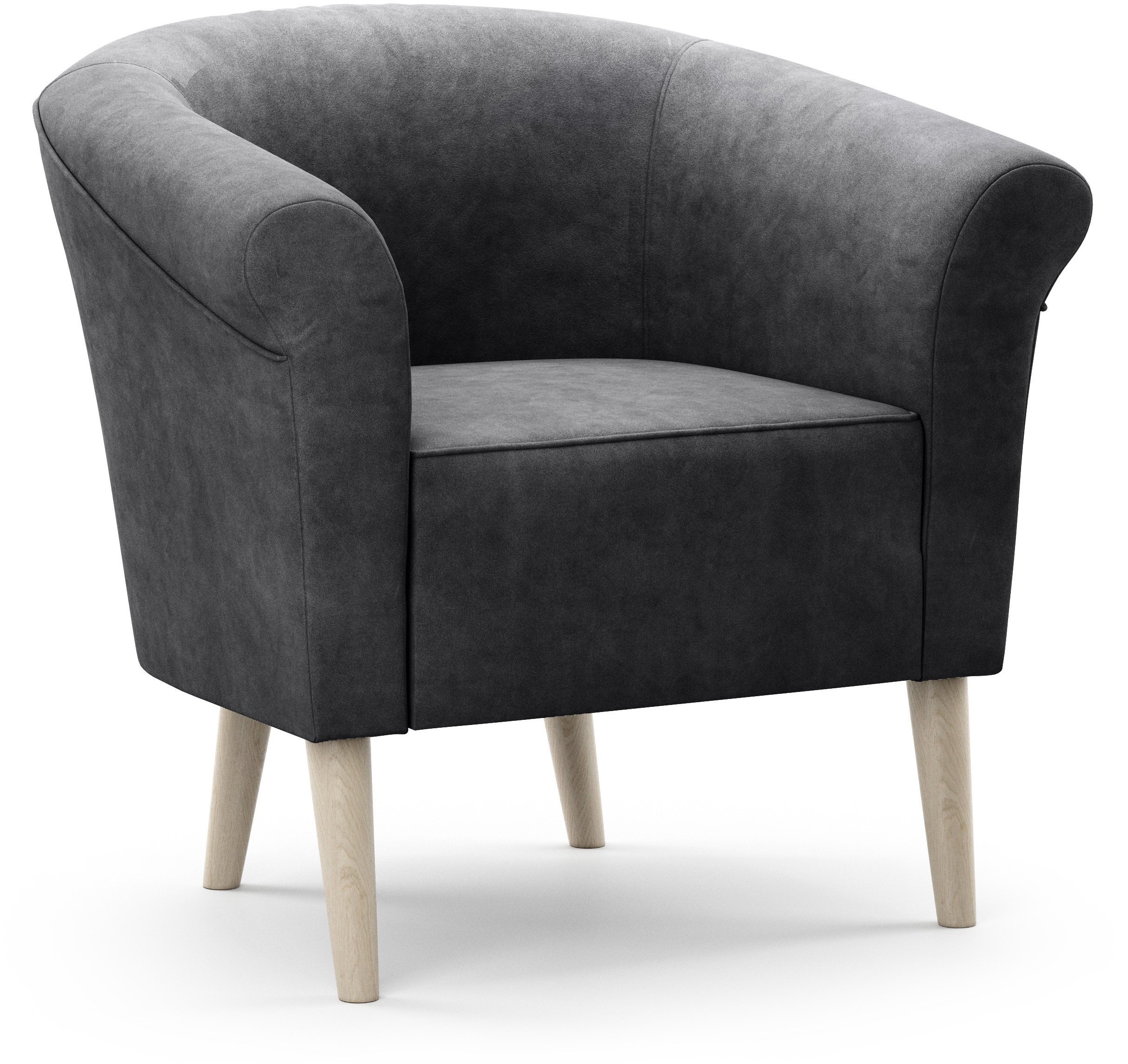 Fotel ESPERO styl skandynawski welur monolith 97