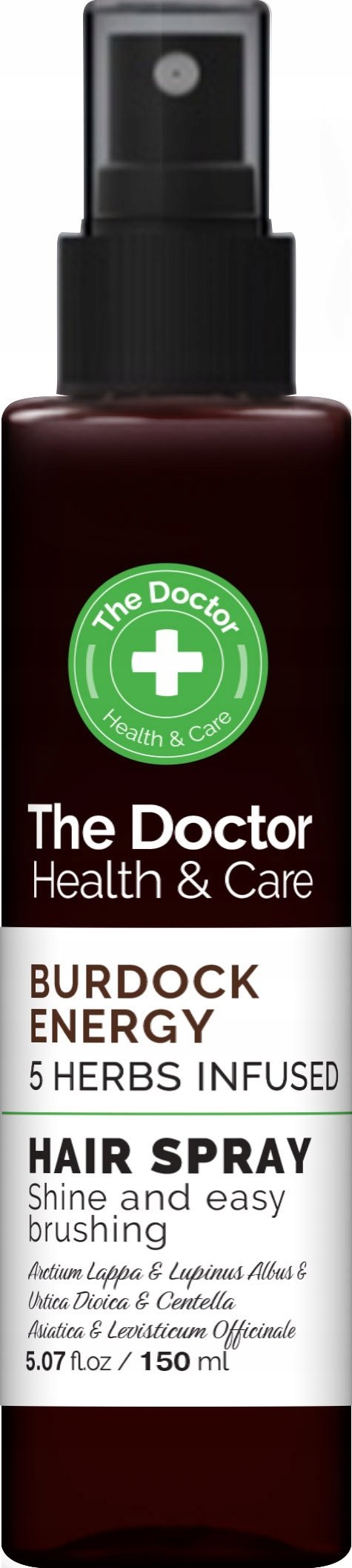 The Doctor Health & Care Burdock Energy 5 Herbs Infused Hair Spray do włosów 150ml
