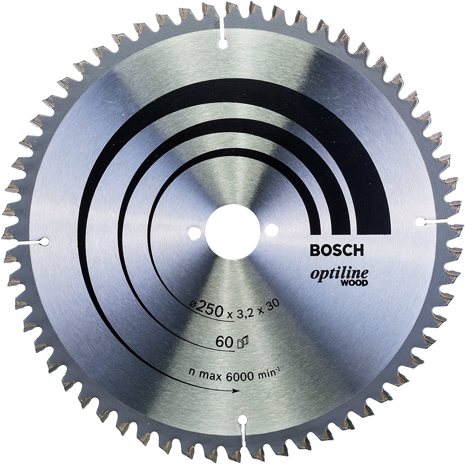 Bosch Bosch circular saw blade Optiline Wood, 250mm, 60T